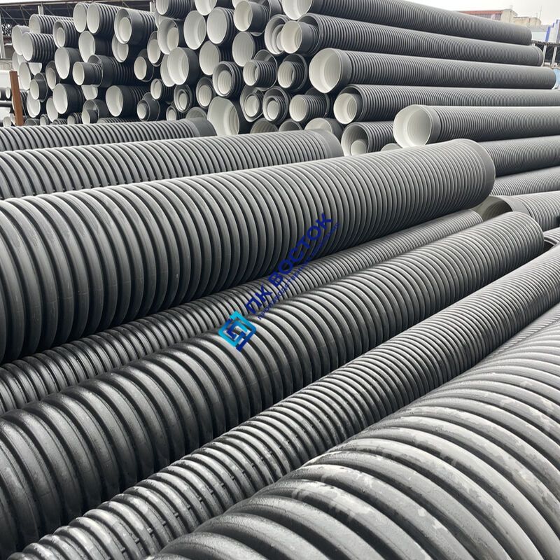 Труба пэ канализационная 340/300 SN6 гофрированная двухслойная
